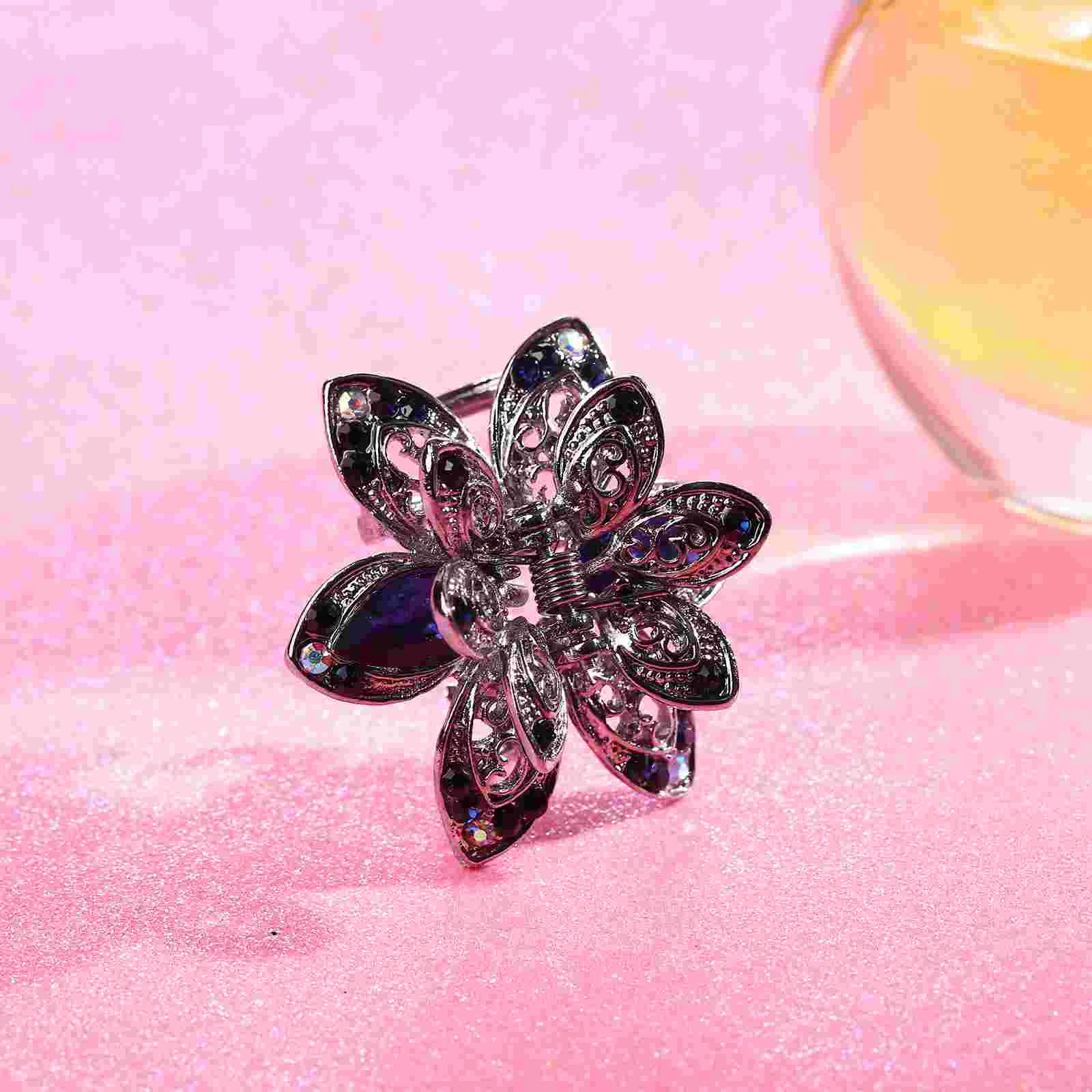 Grampo de cabelo de strass delicado cocar elegante decoração chapelaria decorativa hairpin maquiagem mulher