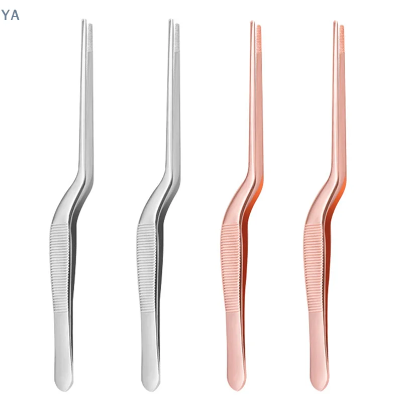 

[Y]Ear Nose Earpick Wax Removal Forceps Angled Clamp Nasal Tool Curved Earwax Tweezers Clip Eyelash Remover Cleaner Tweezer