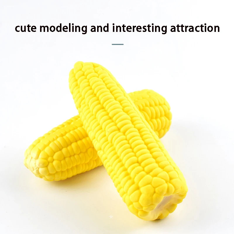 Latex Corn shape Puppy Dogs Toy  Squeak Toys Pet Supplies Training Playing Chewing Dog Toys For Small Dogs Pet Toys