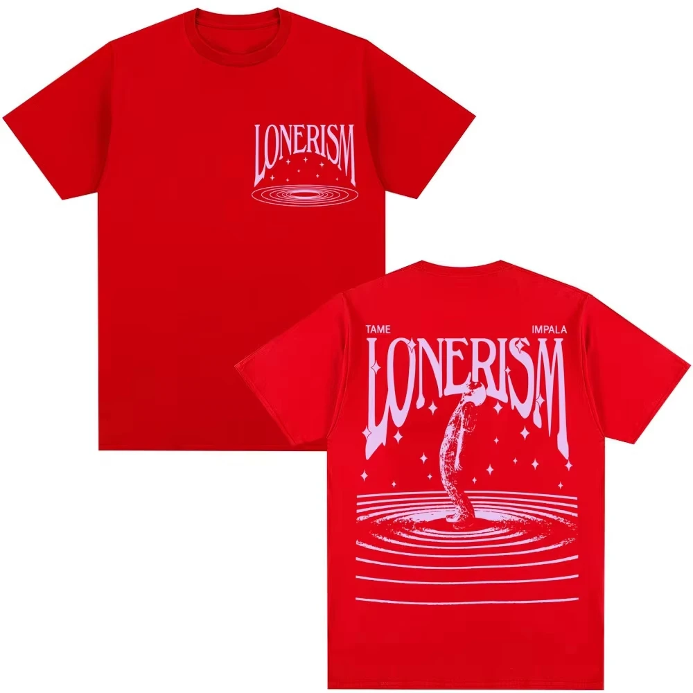 2026 Sommer Bestseller Unisex Komfort Y2K Vintage T-Shirt, Beliebte Musik Rock Band Tame Impala Lonerism Damen und Herren T-Shirt – Detail 4