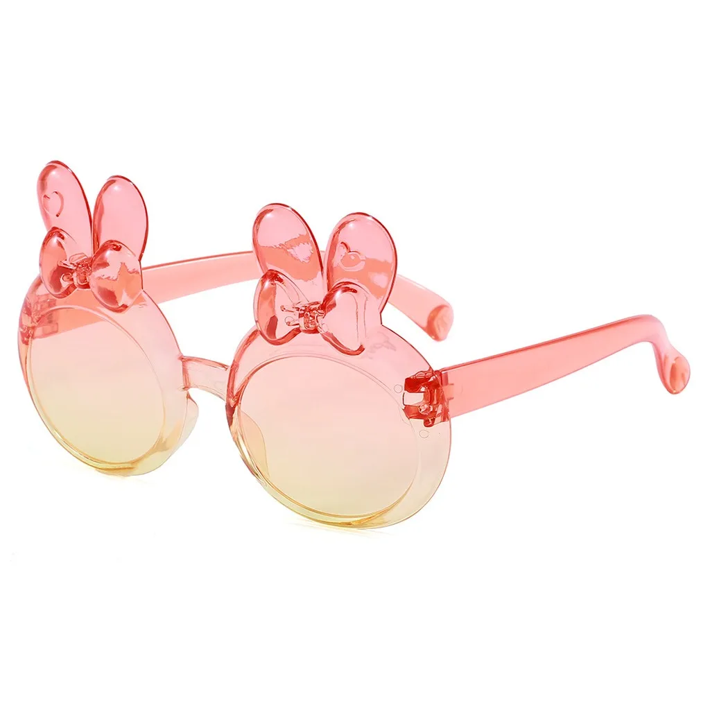 Lightweight Kids Glasses Uv Protective Kids Sunglasses Bunny Bow Sunglasses Skin-Friendly Uv Sunglasses For Fashion Matching