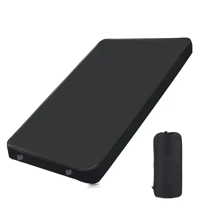 

Hot Sales High Quality Black Inflatable Camping Mattress Custom Portable Travel Air Bed Mattress Pad with Pump