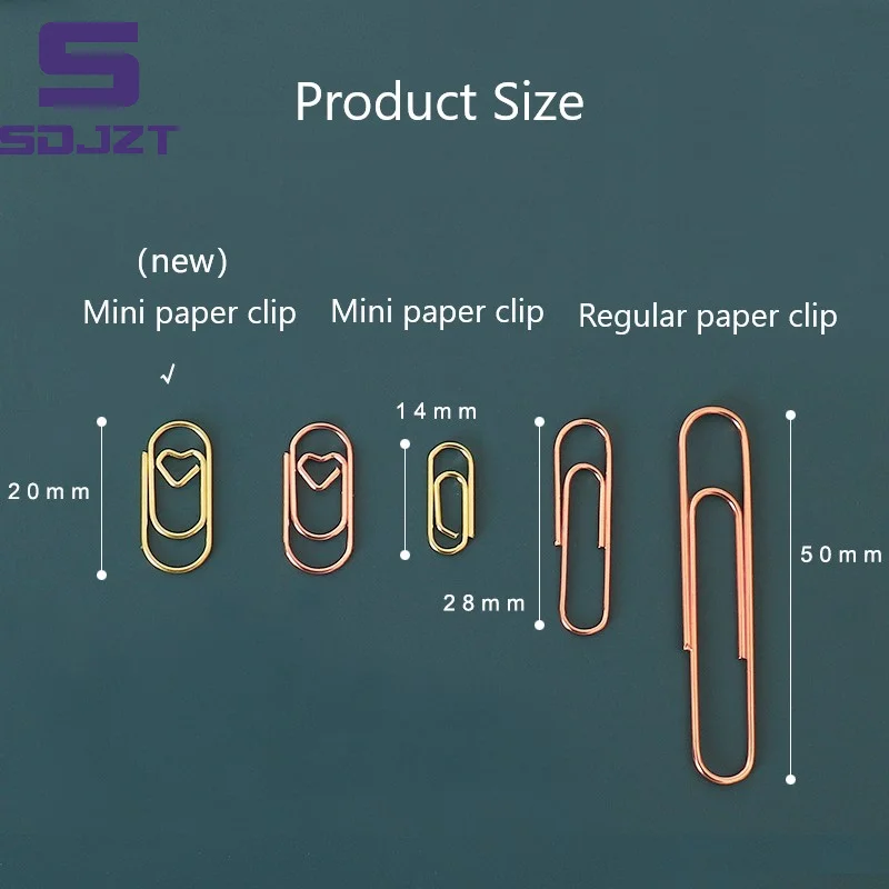 10/20/50pcs /bag Mini Color Clip Bookmark Notebook Binder Clip Office Accessories Paper Clips Patchwork Clip Office Supplies