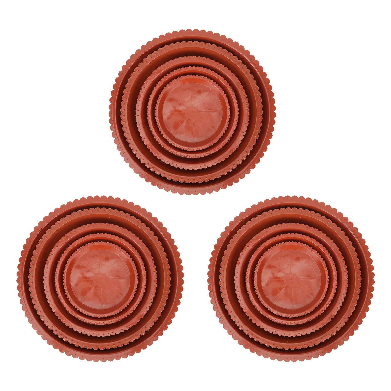 

15Pcs Plastic Plant Saucer Round Flowerpot Base Trays Leakproof Water Holder for Garden Balcony Indoor Outdoor