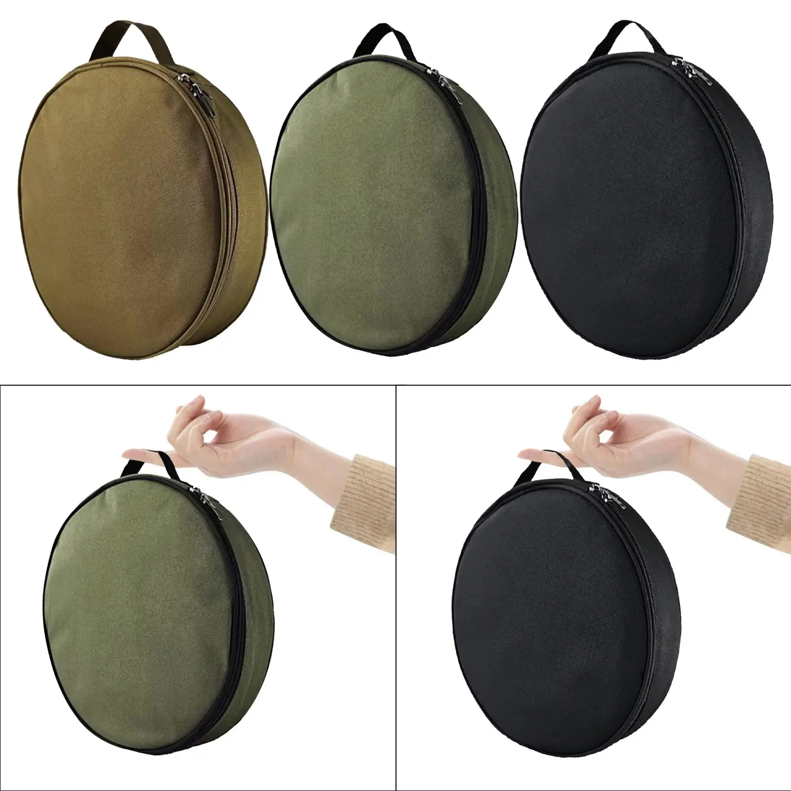 EV Cable Storage Bag Cord Hoses Organizer Accessories Wear Resistant Electric Car Load Bearing Handle Sturdy Round Cable Case