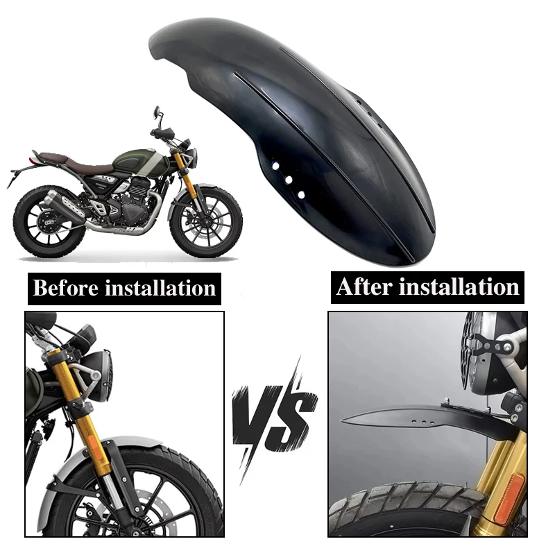 

For Scrambler 400X Scrambler400x 2024 2025-Motorcycle Front Mudguards Fender High mudguard Climbing Style fender