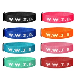 BONISKISS Men & Women WWJD Bracelet Religious Jesus Woven Bracelet Protective Prayer Inspirational Teen Girls Jewelry Gift