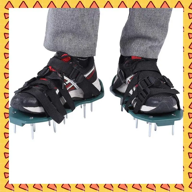 A008 1 Pair Of Lawn Aerator Shoes For Grass, Gardening Tool For Outdoor PP+Carbon Steel Lawn Lawn Soil Loosening Aerator Spiked