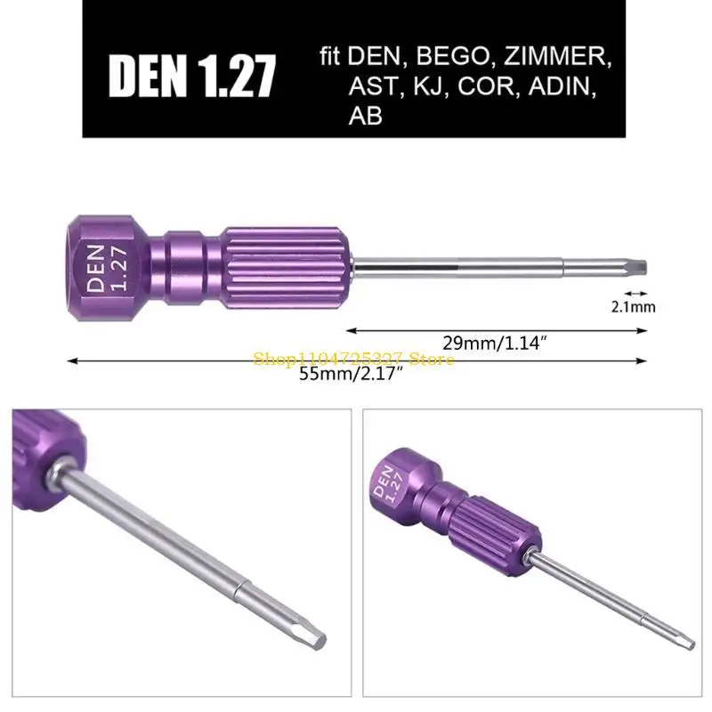 D8KF compatibele implantaatschroevendraaier voor implantaten System Efficiënt en Trust