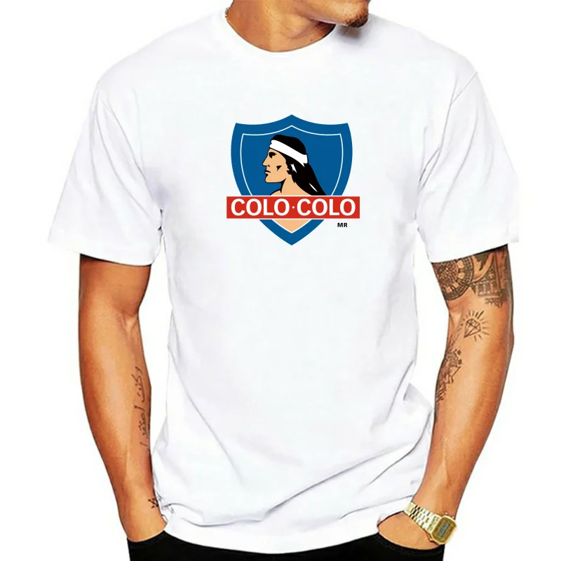 COLO COLO CHILE  SHIRT S - XXXL CAMISETA FOOTBALL FUTBOL SOCCER BLANCO Y NEGRO