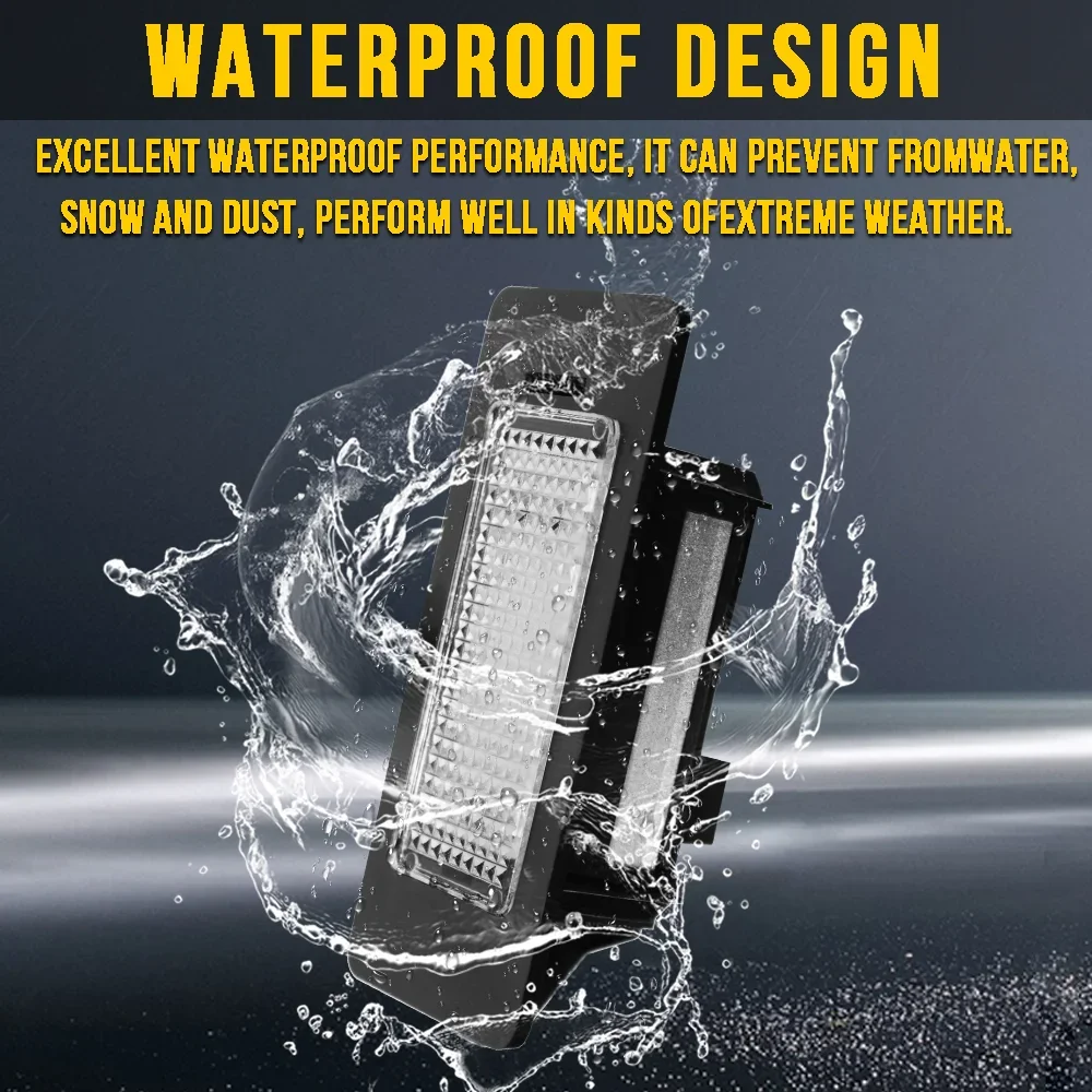 لأودي A1 A4 B8 A5 S5 A6 S6 A7 Q5 TT TTS 2D 12V LED RBG ضوء ملون أضواء لوحة ترخيص السيارة الخلفية إكسسوارات مضيئة #3