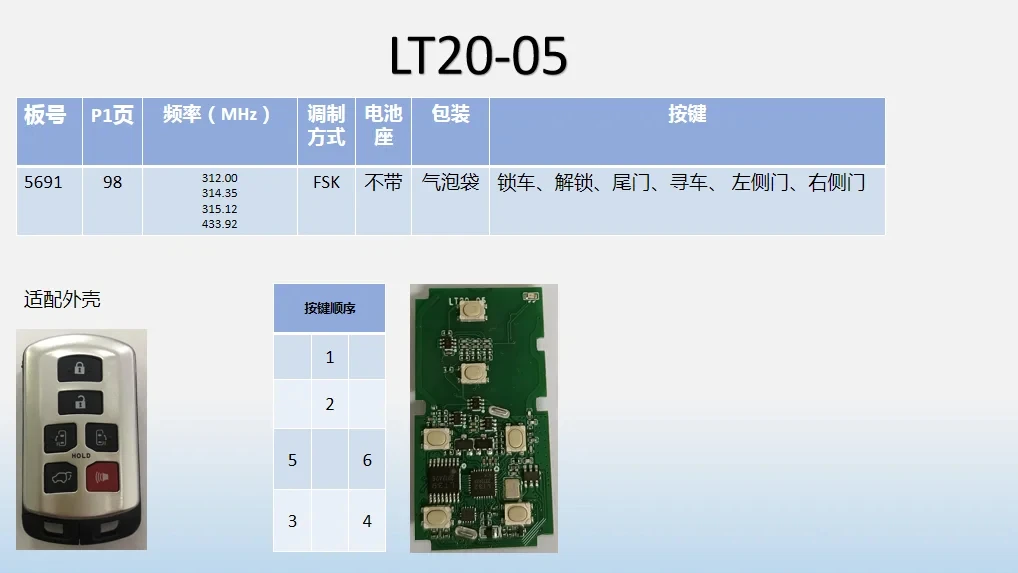 Lonsdor LT20 8A+4D Smart Key LT20-01 LT20-02 LT20-03 LT20-04 LT20-05 LT20-06 LT20-07 LT20-08 LT20-10 Unterstützt K518 K518ISE KH100+ – Detail 5