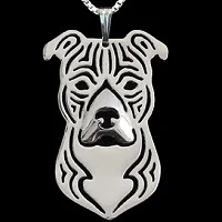 American Staffordshire Terrier necklace fashion pit bull  necklace Pet dog  jewelry for woman