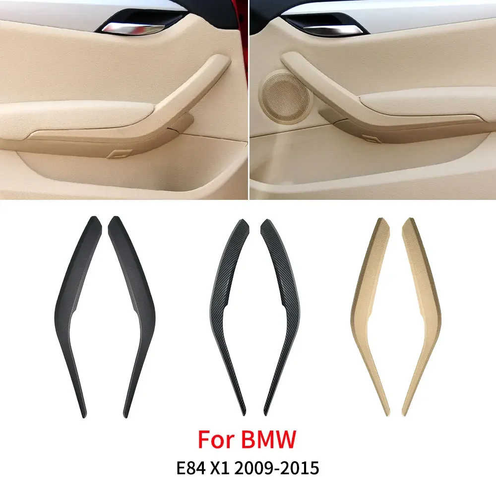 

For BMW E84 Car Interior Door Handle Pull Cover Sets Trim Accessory Black Beige For BMW X1 2009 -2015 51412991775 51712991777