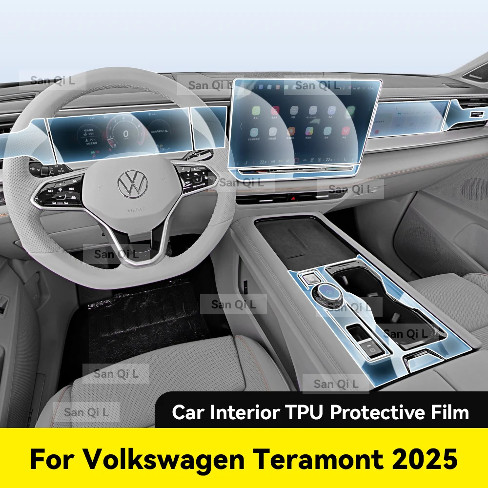 

Interior TPU For Volkswagen Teramont 2025 Protective Film Cover Anti-Scratch Navigation Screen Automotive Film Accessories