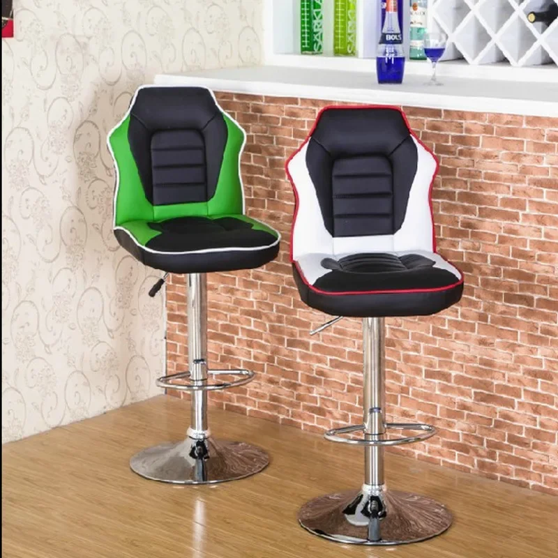 Bar counter high-end modern simple wine household lifting rotating stool front desk cashier high chair