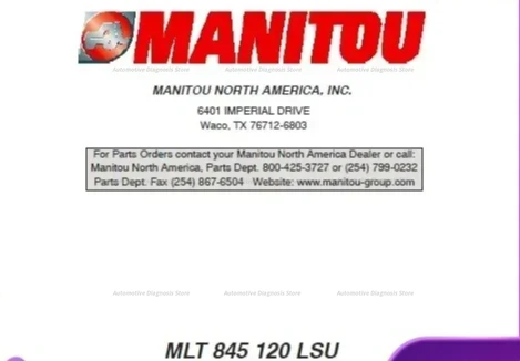  Manitou Forklift Spare Parts 2018