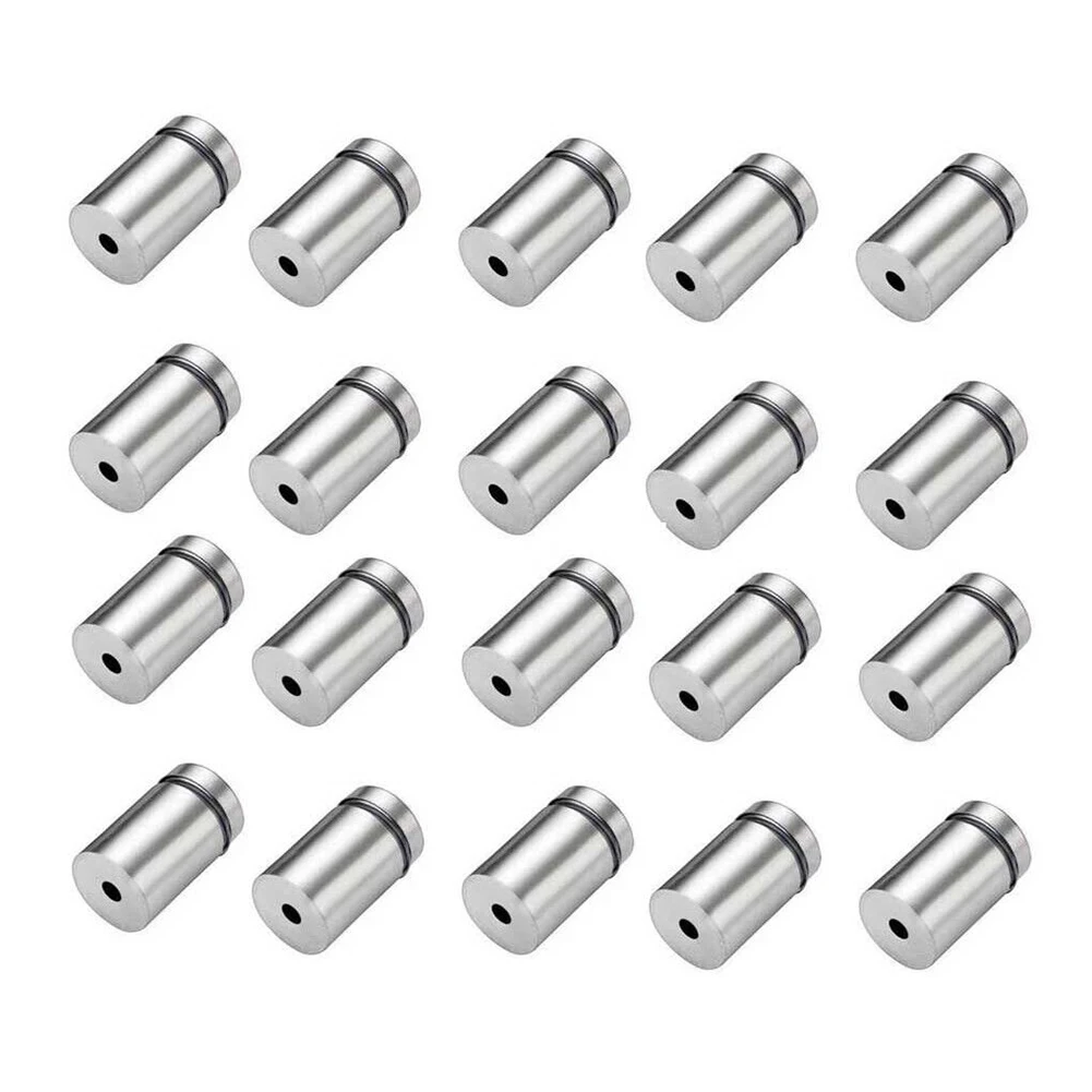 20pcs Advertising Nails 12x20/25/25mm Stainless Steel Screws for Wall Mount Glass/Acrylic Sign Standoff Fixing Screws Hardware image 6