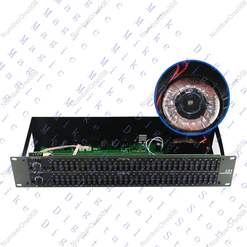 

UU Высокое качество 1:1 dbx 231 двойной 31-полосный графический эквалайзер графический эквалайзер для улучшения звуковых выступлений