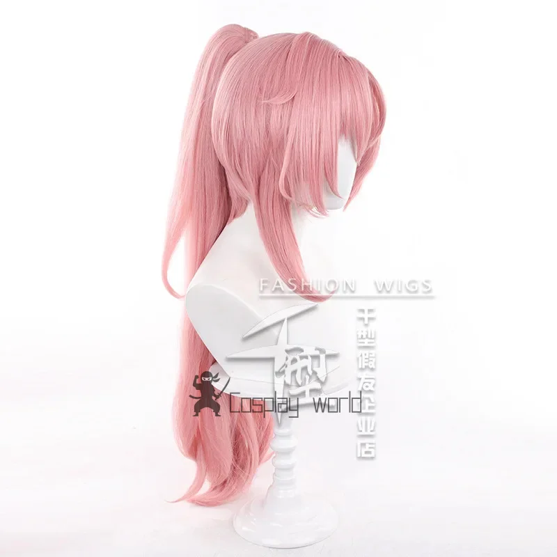 النساء نيكول ديمارا شعر مستعار تأثيري ذيل حصان لعبة حفلة Zenless منطقة صفر زي 80 سنتيمتر طويل الاصطناعية الشعر هالوين شعر مستعار + غطاء شعر مستعار #5