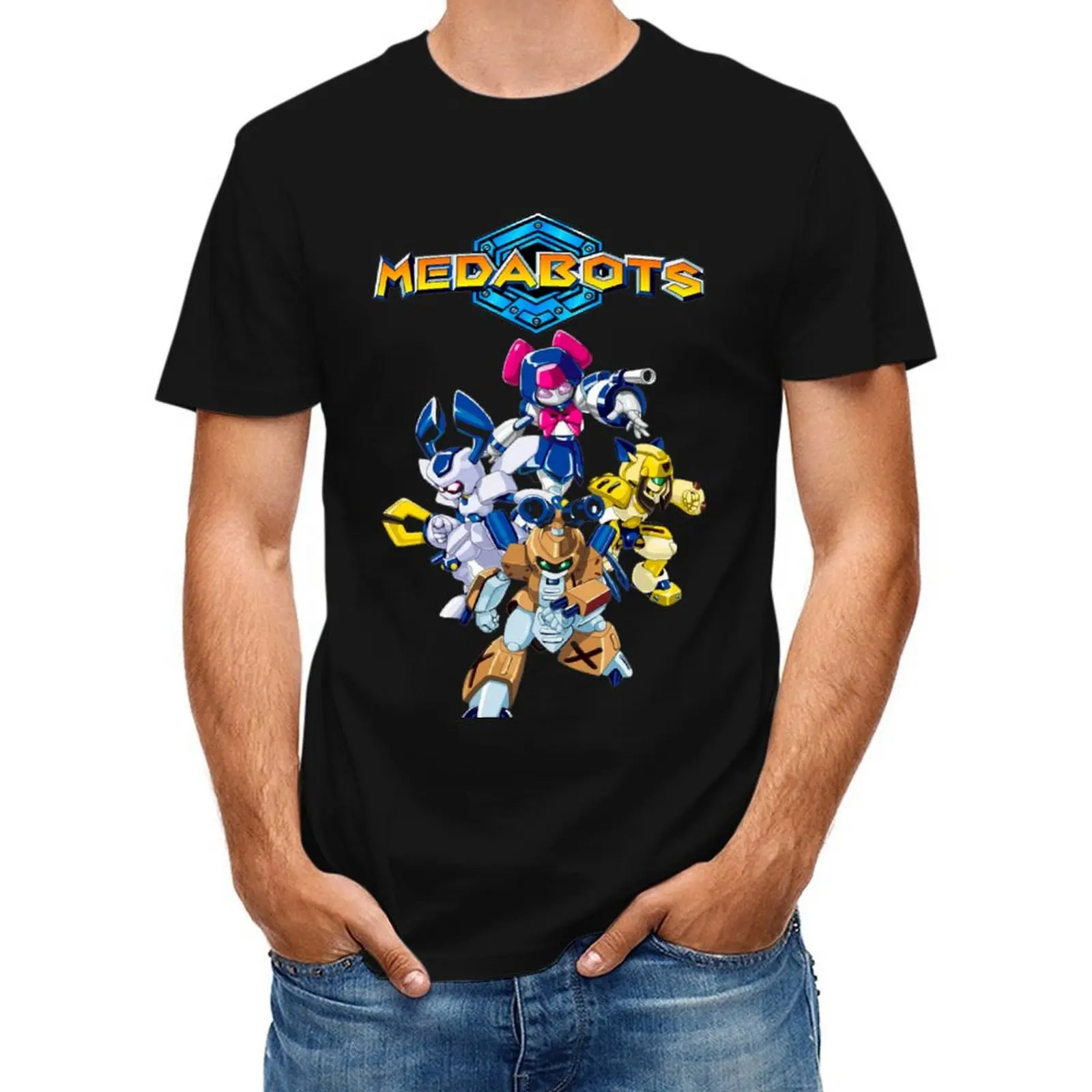 

medabots T-Shirt funny shirt cotton anime t shirts luxury clothes men