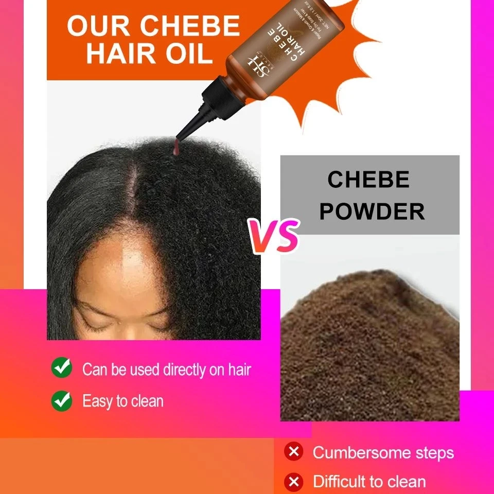 Sevich Africa Hair Growth Oil 30ml Traction Alopecia Chebe Powder Essence Oil Anti Hair Loss Treatment Product Thicken Hair Care