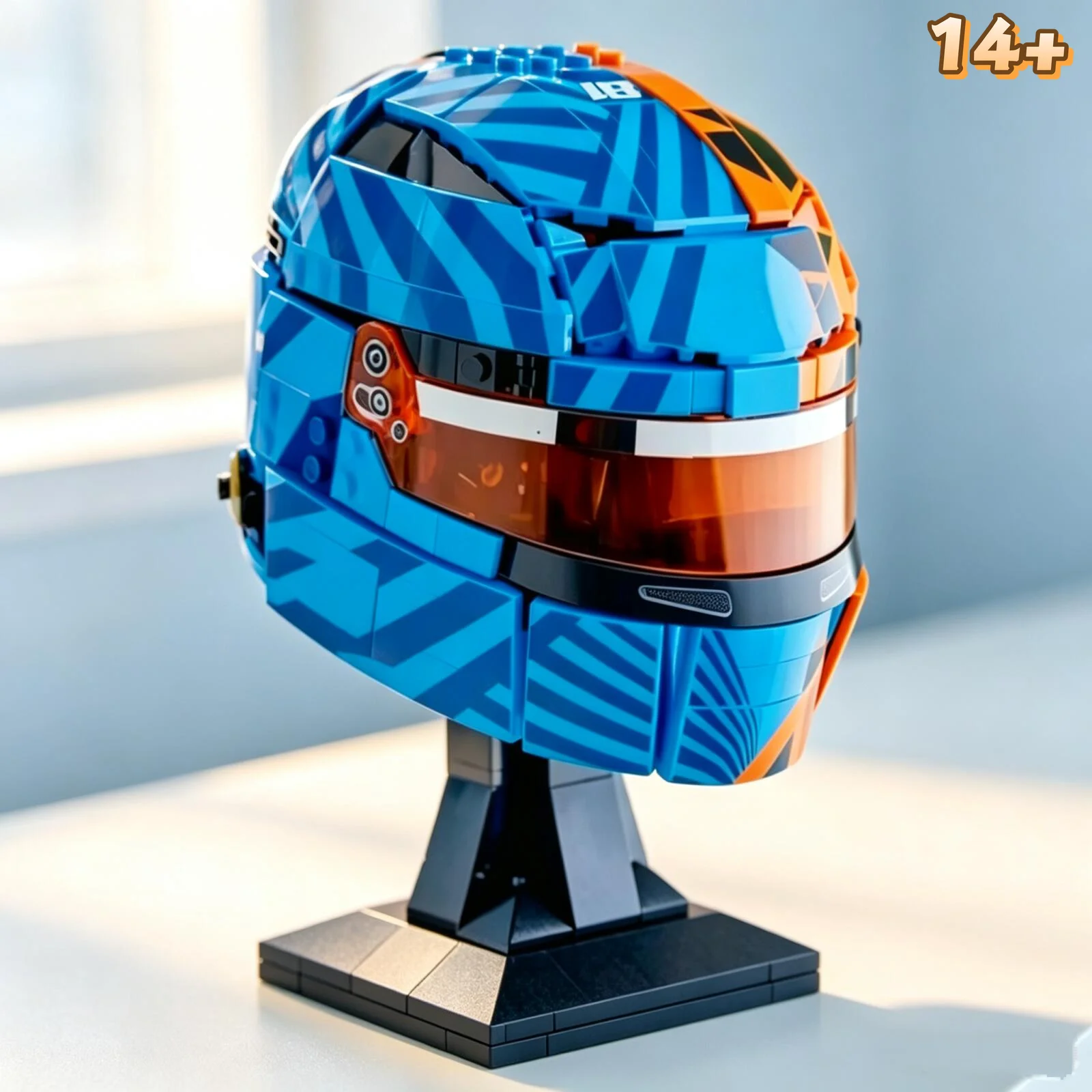 Juguetes de Moda 2026, 793 Piezas, Coche de Carreras, Piloto de Carreras Oscar Piastri, Casco Azul, Bloques de Construcción, Rompecabezas, Modelo de Juguete, Adorno de Cumpleaños, Regalos
