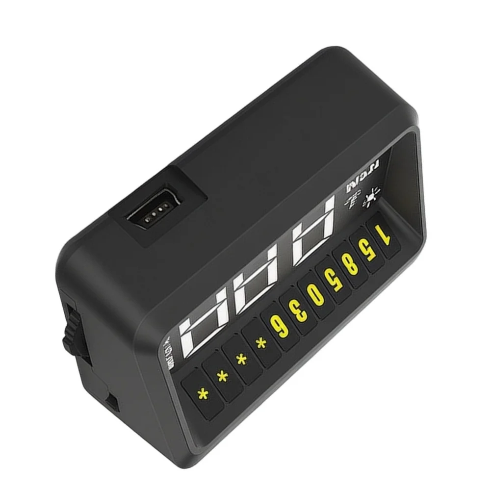 HUD Display Car Head-Up Display ABS Accessories Black Driving Computer HUD Gauge Parts Replacement Set  HUD Display