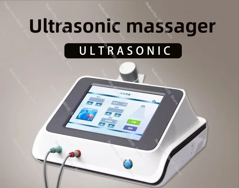 High Power Dual Handle Ultrasonic Fascia Meridian Physiotherapy Machine Home Commercial Massage Instrument