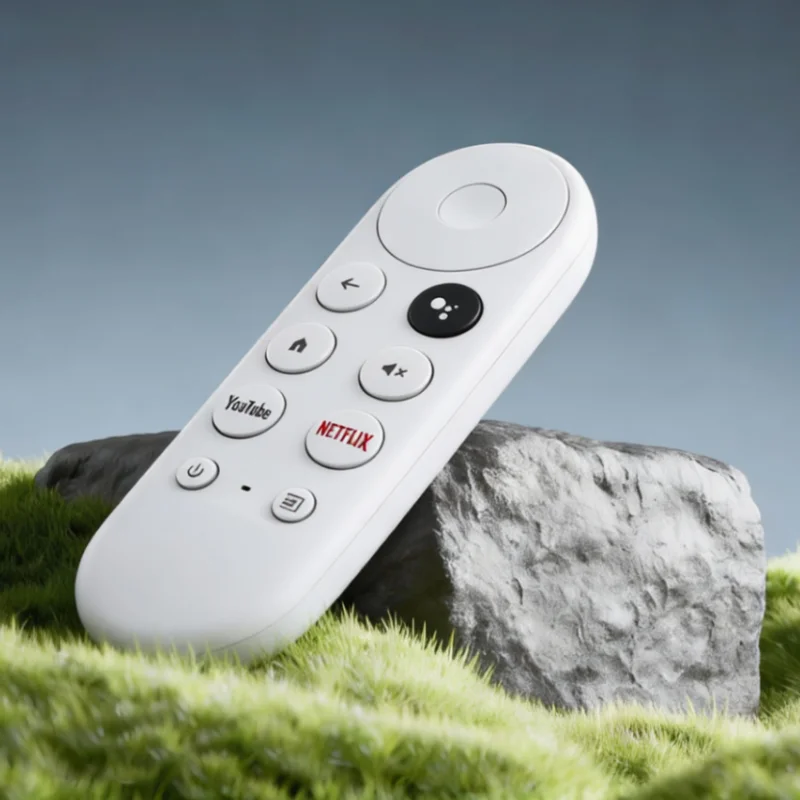 New Voice Remote Control for Google Chromecast TV 4K (Snow), Replacement Remote for Google Chromecast 4k Snow HD TV G9N9N GA0140