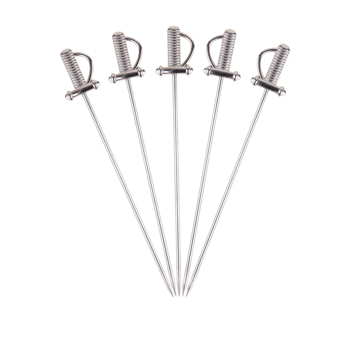 Picks Cocktail Fruit Skewers Toothpicks Steel Stainless Drinkreusable Garnish Sticks Drinks Metal Appetizer Cocktails Martini