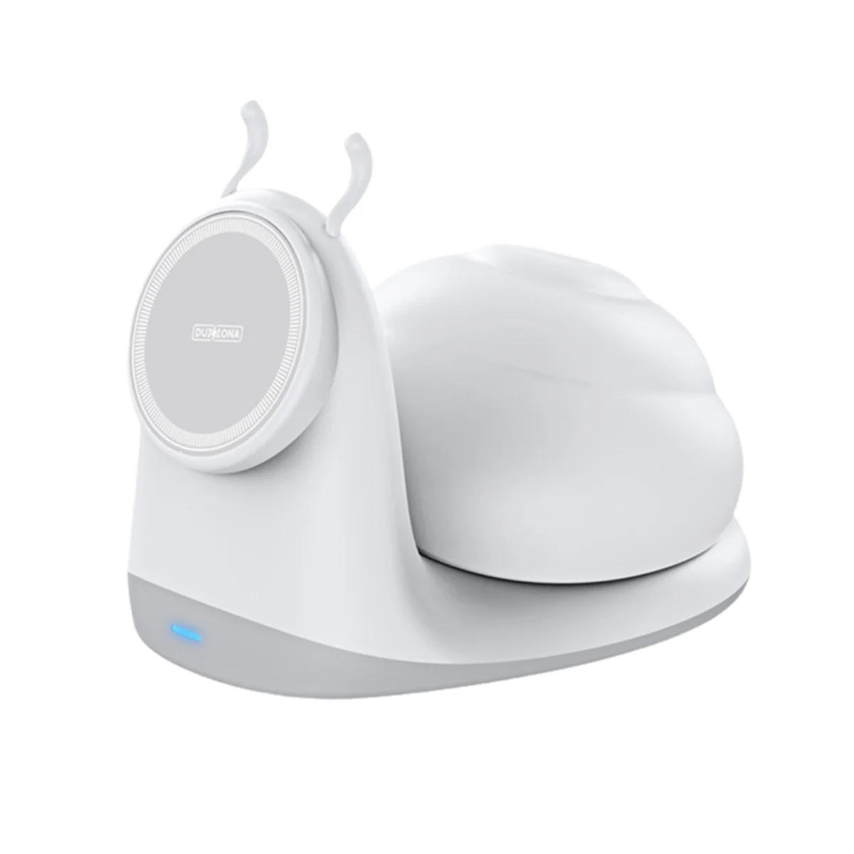 2-in-1 Snail Wireless Charger Night Light 15W Wireless Charge 3 Lighting Modes Desk Stand Rechargeable LED Table Lamp
