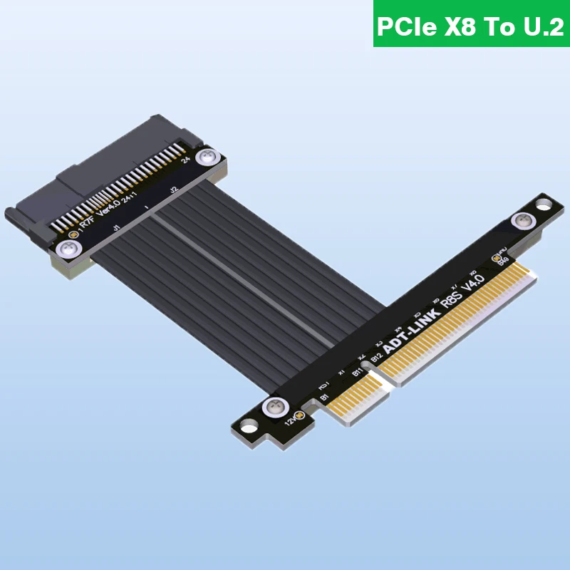 

Переходник PCIe X8 к U.2 NVMe, Удлинительный кабель для SSD-накопителя U.2