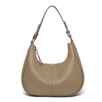 100% Genuine Leather Underarm Women Shoulder Crossbody Bag Large Capacity Half-Moon Women Bags Designer Cowhide Commute Tote Sac - Image 2