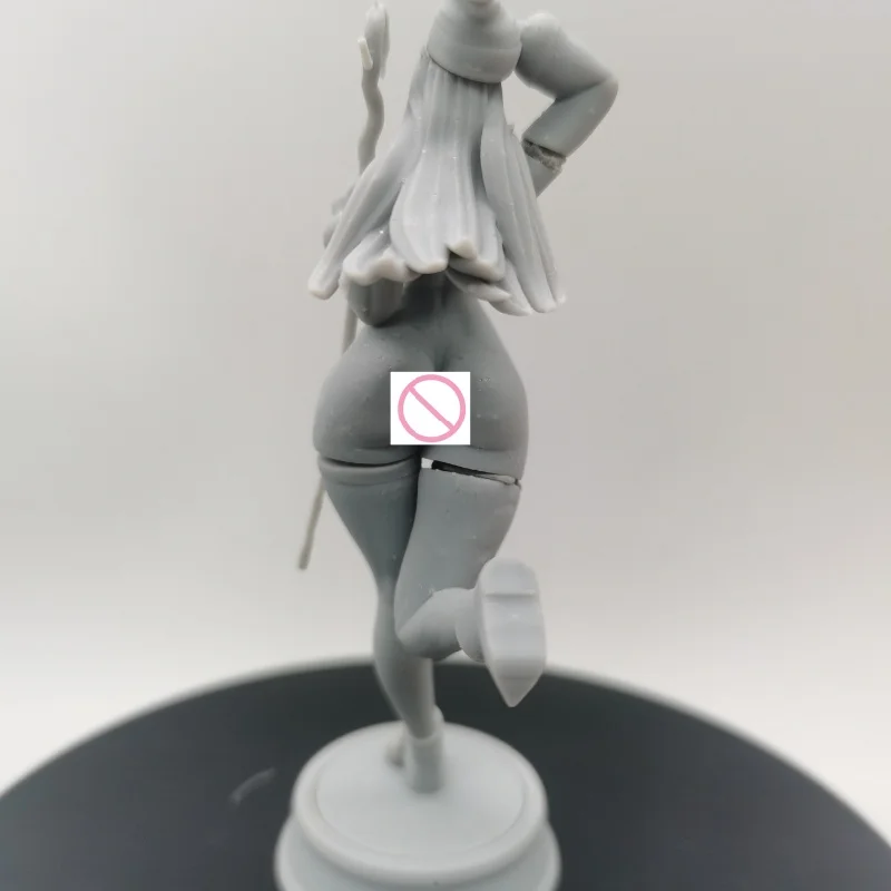 1/24 escala 75mm altura total dragão coroa bruxa diy figura de resina montar modelo kit desmontado e sem pintura estatuetas brinquedos