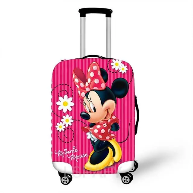 Cubierta protectora de equipaje de tela de Mickey Mouse, cubierta elástica Digital 3D, cubierta de maleta de carro, accesorios de viaje, 18-32