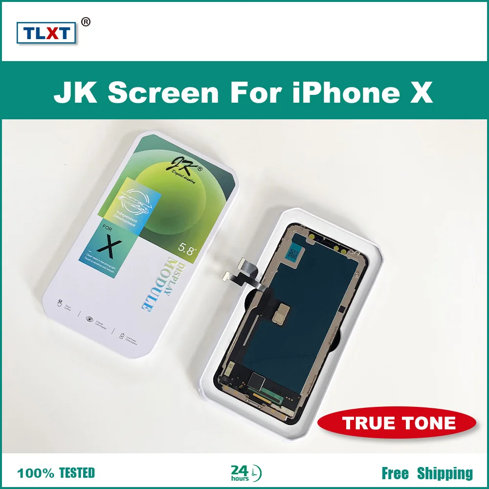 JK LCD Display Touch Screen Digitizer Assembly No Dead Pixel Replacement Parts Incell Screen For iPhone X XR Xs Max 11 12 12Pro