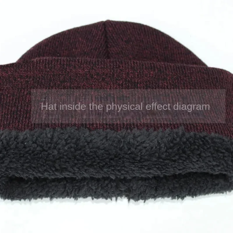 Gorro de punto grueso a la moda, bufanda para el cuello, guante para hombre, Otoño Invierno, protección contra el frío, conjunto cálido de tres piezas, accesorios de ropa