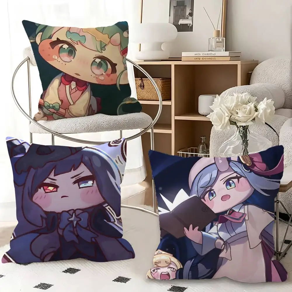 1pc Game T-Trickcal R-Revive Pillow Case Fashion Square Pillowcase Bedroom Sofa Room Ins Decoration Leisure