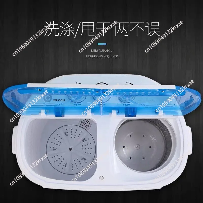 NEW-Portable Waher&Dryer,16lbs Mini Small Washing Machine Combo W/Spin Dryer,Compact Twin Tub Laundry Washer Machine- Best