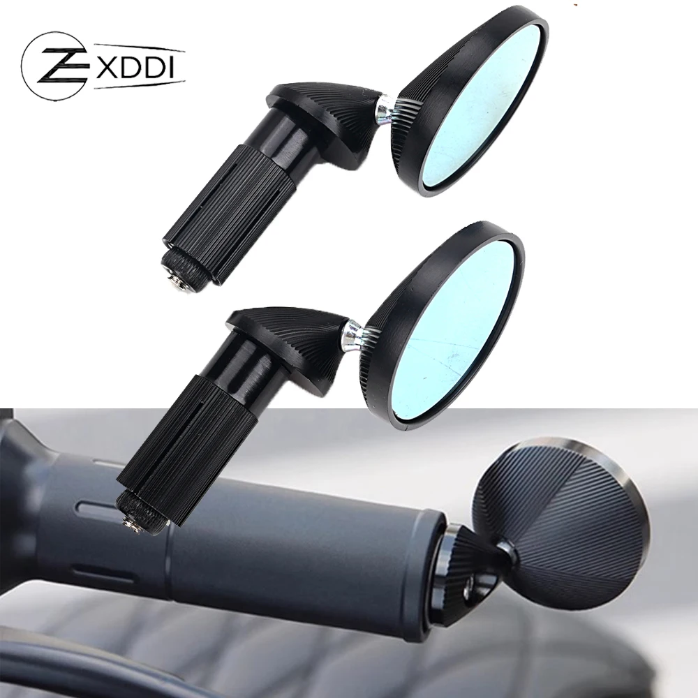 

For Harley Davidson Sportster XL Softail FL Dyna Street Bob Road Glide Motorcycle Handlebar Mini Rear mirrors Accessories