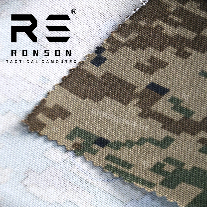 Gran oferta de tela táctica de camuflaje Digital polyerster 1000D para chaleco de bolsa en stock