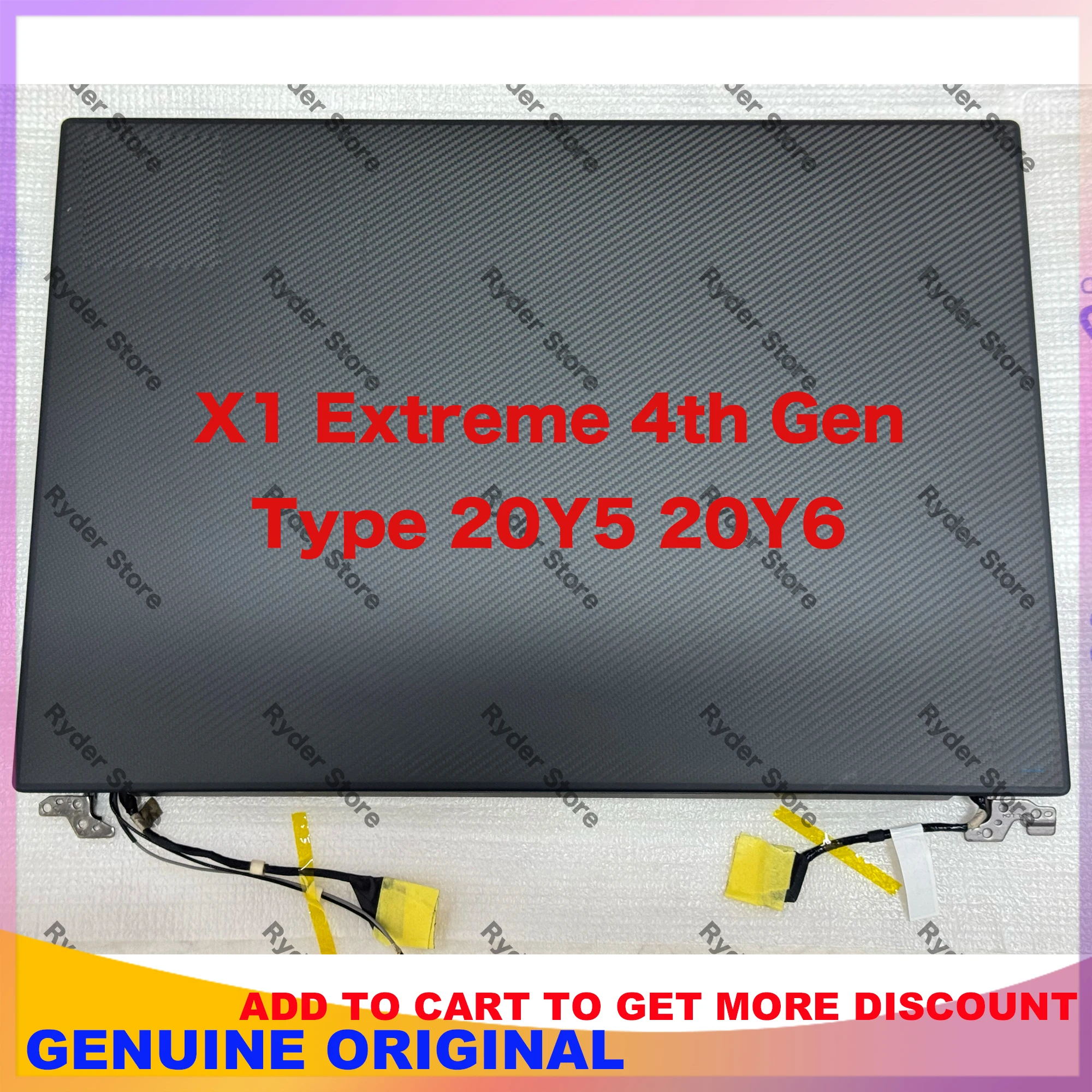

16 "WQUXGA 3840x2400 IPS для Lenovo Thinkpad X1 Extreme Gen 4 20Y5 20Y6 P1 Gen 4, сменный ЖК-экран для ноутбука с сенсорным экраном в сборе