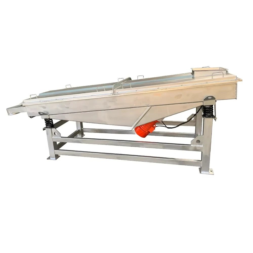 Garden Sieve Gold Linear Vibrating Screening Vibrating Screen Deck Soil Sifter Linear Separator Vibrator