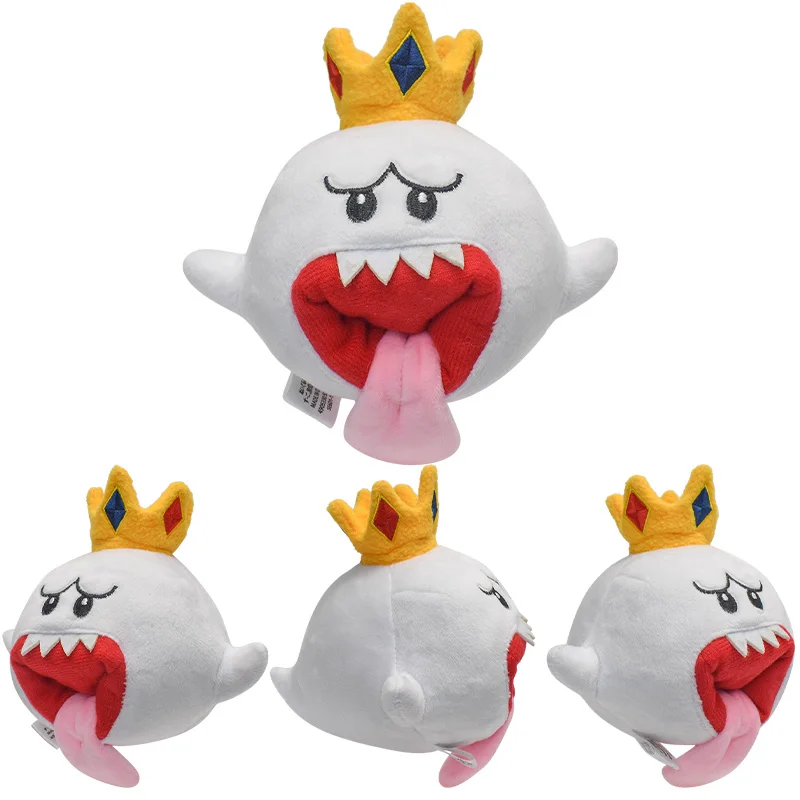 Mario Plush Crown Boo Spiny Fire Princess Peach Rosalina Daisy Fire Ice Flower Big Poison Piranha Plant Soft Stuffed Peluche Toy