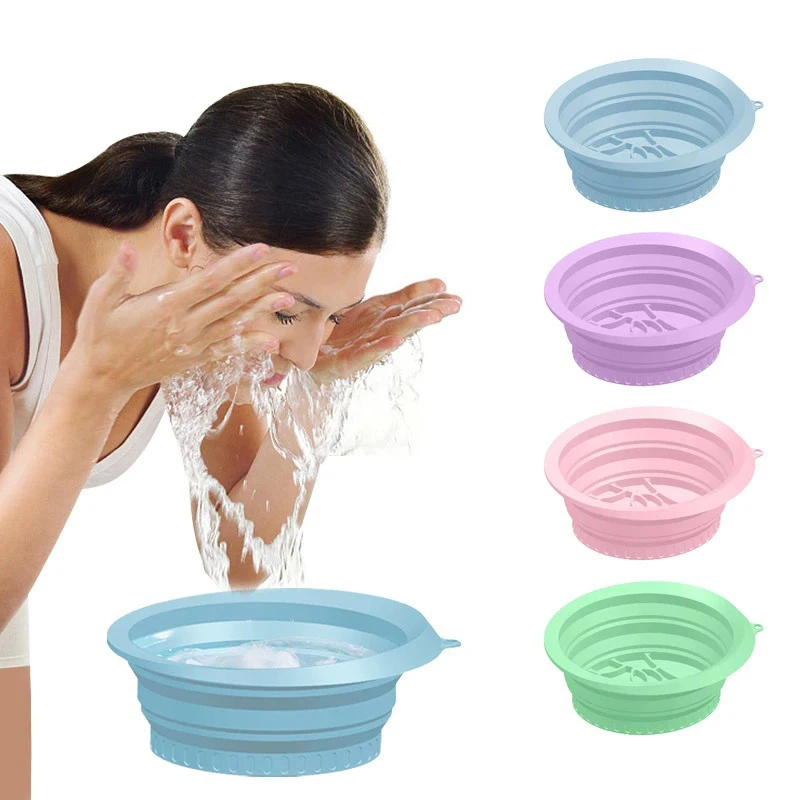 Protable Face Ice Bath Bowl For Facials Plunge Dipping Face Folding Ice Facials Washbasin Facials Skin Care Tool For Home Travel