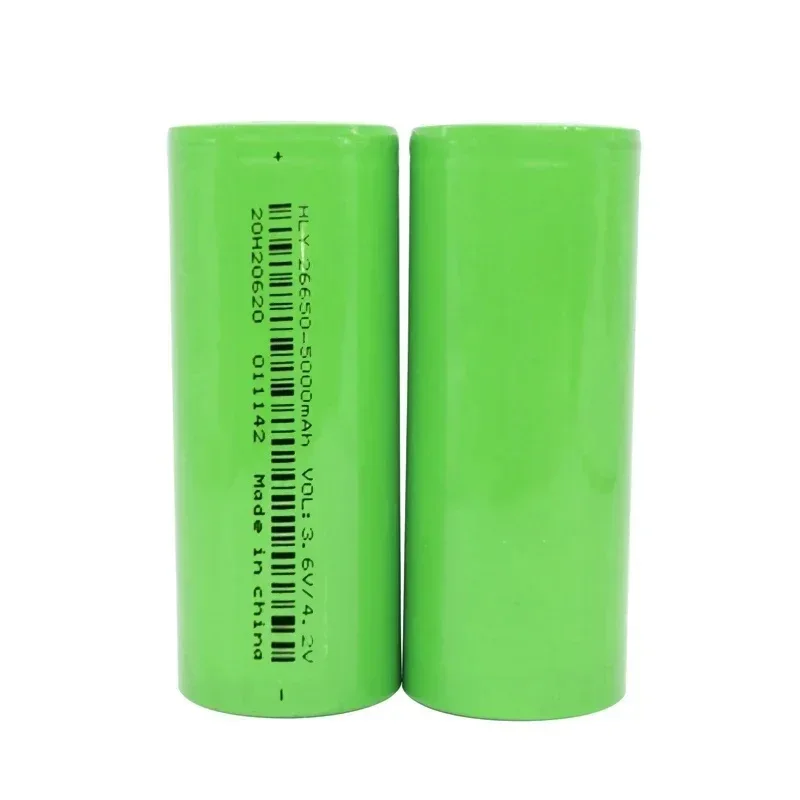 PURFIELD High Quality 26650 Battery 5000mAh 3.7V Lithium Ion Rechargeable Battery For 26650A LED Flashlight Laser Accumulator