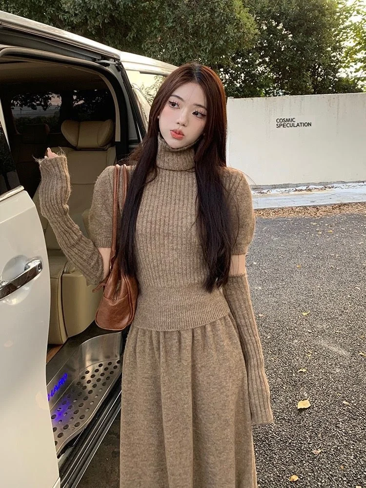 

Вязаный свитер со съемными рукавами, женский весенний свитер с аппликацией в виде листьев, вязаный крючком лепесток, Cottagecore, уличный молодой женский мятный сетчатый свитер для девочек