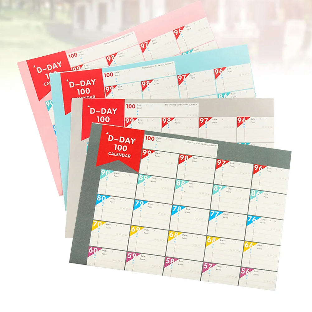 

20 Sheets Daily Behavior Chart Calendar Habit Formation Schedule Planning Forms Wall Calendars