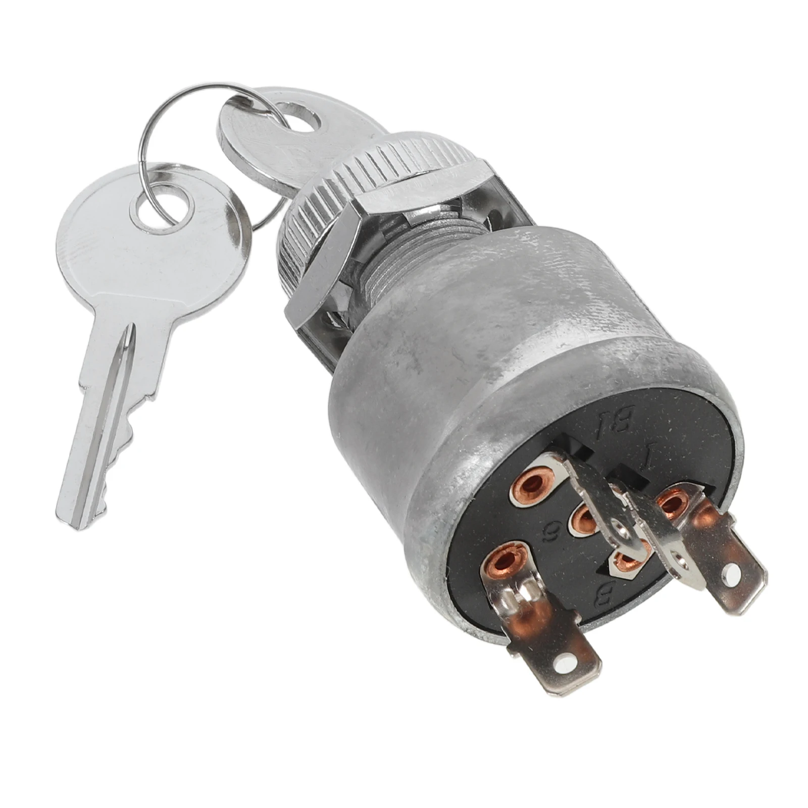 

1 Set Electric Golf Cart Ignition Switch Key Lock Starter Replacement Durable Metal Outdoor Sports Vehicle Use Compatible With